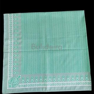 Pano de raión de 90x90 en verdes - Imaxe 1