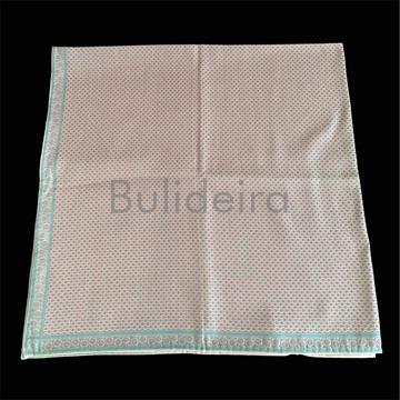 Pano de raión de 90x90 salmon/verde agua - Imaxe 1