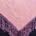 Panos de raión 145x145 rosa palo con debuxo e fleco en rosa - Imaxe 1