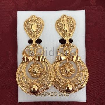 Pendentes de bisutería modelo colgante en dourado - Imaxe 1