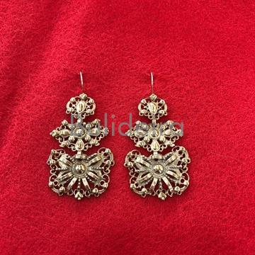 Pendentes de prata dourada AP4025D - Imaxe 1