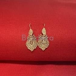 Pendentes prata dourada 4014D - Imaxe 1