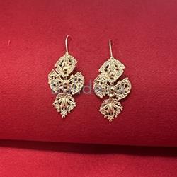 Pendentes prata dourada 4020D - Imaxe 1