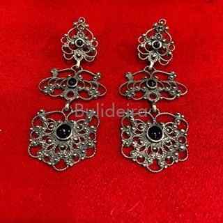 Pendetes de prata con acibeche modelo AP4039 - Imaxe 1