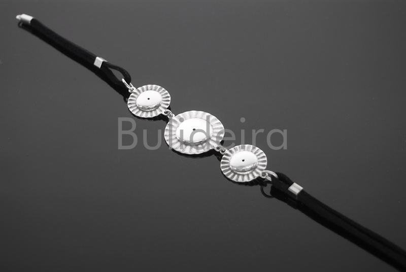 Pulseira en prata triple ferreña - Imaxe 1