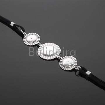 Pulseira en prata triple ferreña - Imaxe 1